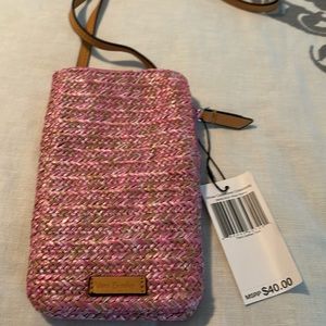 Vera Bradley Straw cellphone Crossbody bag